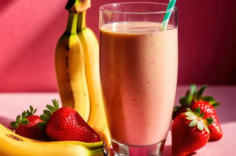 Mango Strawberry Banana Smoothie