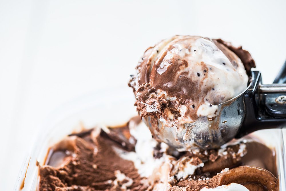 Vanilla Chocolate Swirl Ice Cream